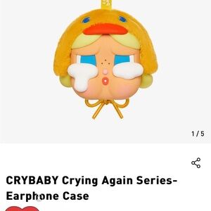 CRYING AGAIN DUCK YOU POP MART Earphone Case NWT